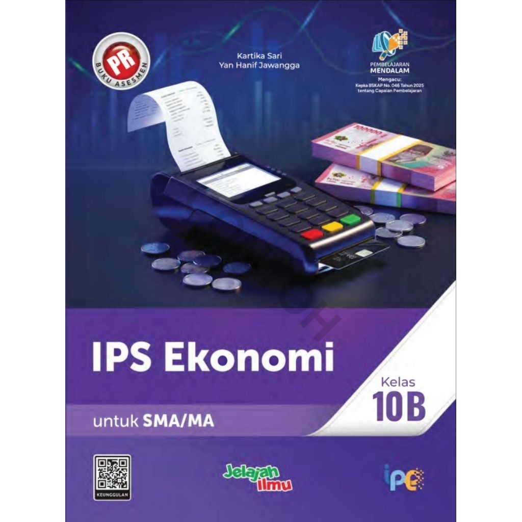 Buku lks pr SMA IPS Ekonomi kelas X, 10 semester 2 kurikulum Pembelajaran Mendalam tahun 2025 Intan 