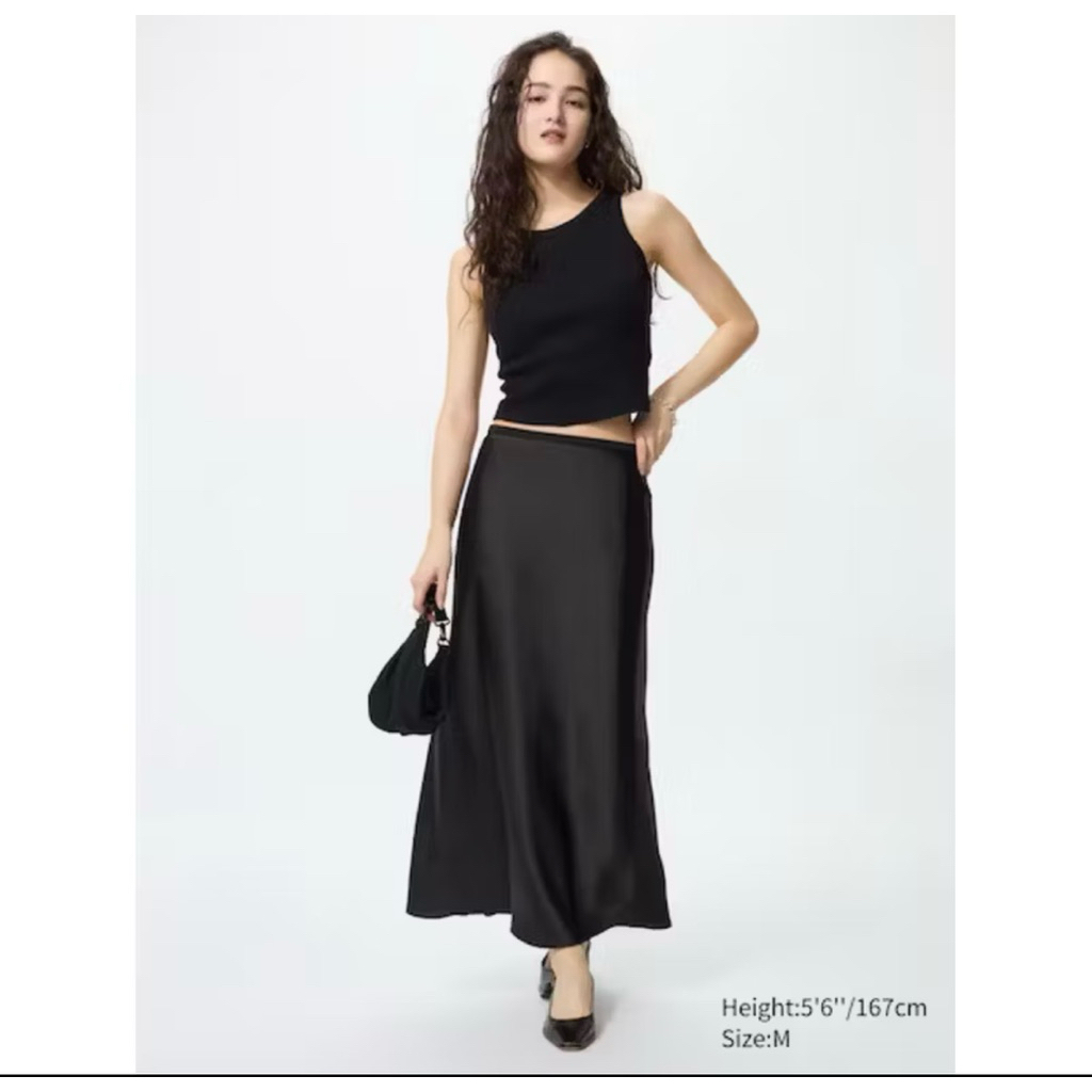 [PRELOVED] NEW Uniqlo Satin Skirt