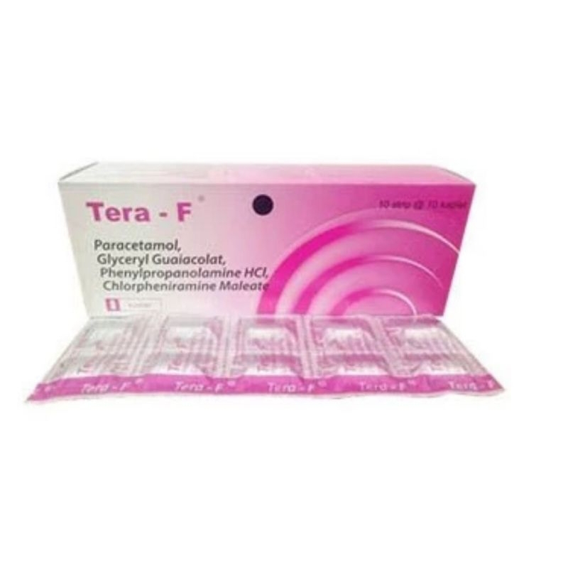 TERA-F Box isi 100 Kaplet-Obat Batuk & Pilek / Tera F Tablet