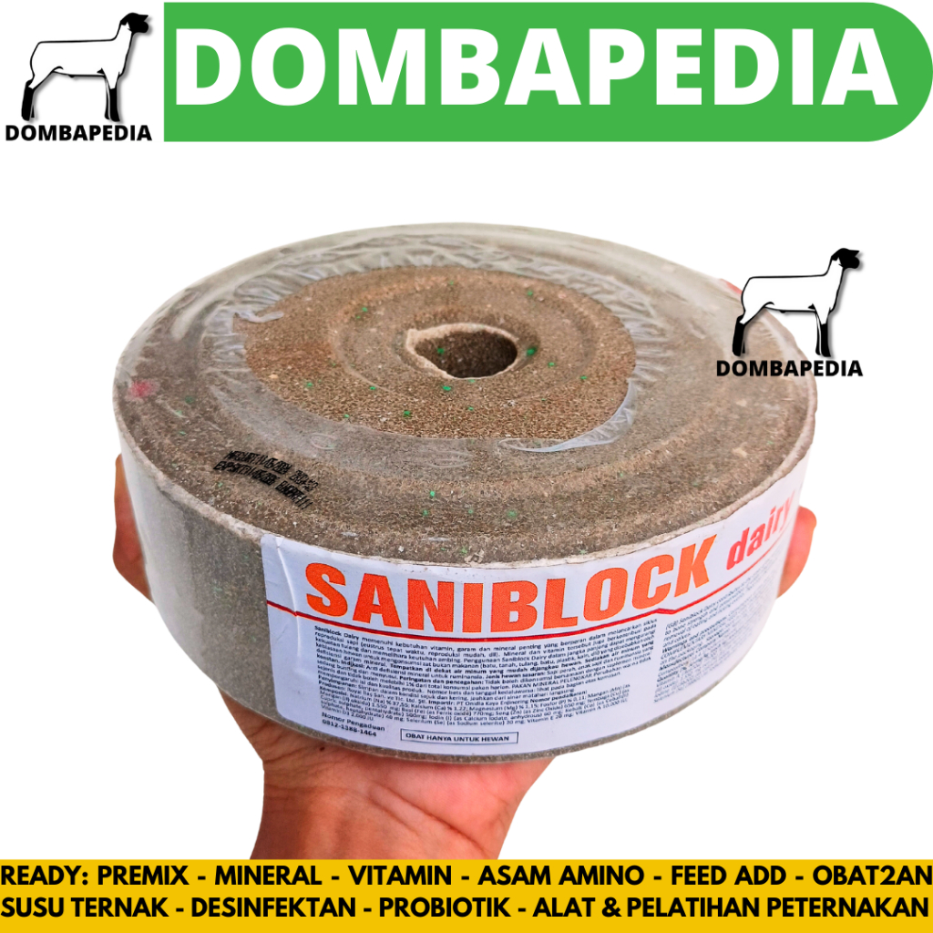 MINERAL BLOK SANIBLOCK DAIRY 2 KG - MINERAL BLOK KAMBING PERAH - MINERAL BLOK SAPI PERAH - MINERAL B