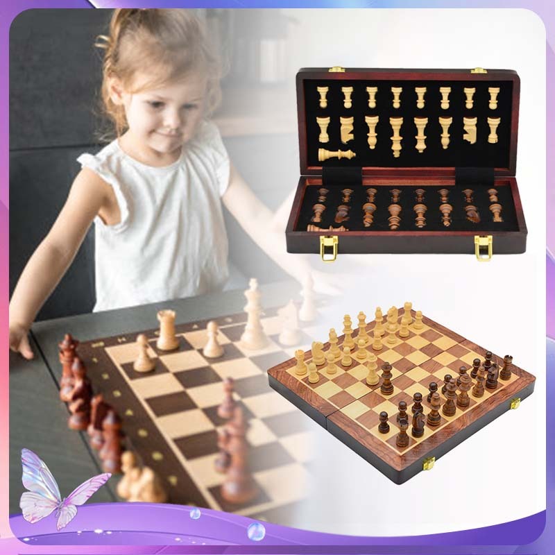 Papan Catur Magnet 30x30cm Catur Lipat Internasional Papan Catur Lipat Magnet