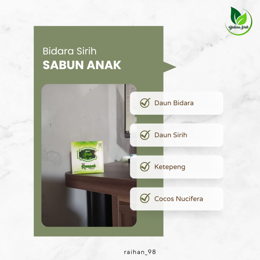 Sabun Anak Bidara Sirih BPOM HALAL