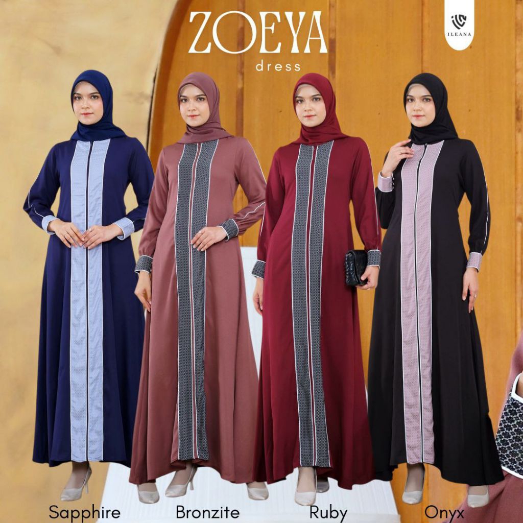 ZOEYA DRESS BY ILEANA[HARGA YANG TERTERA BUAT DP]PO