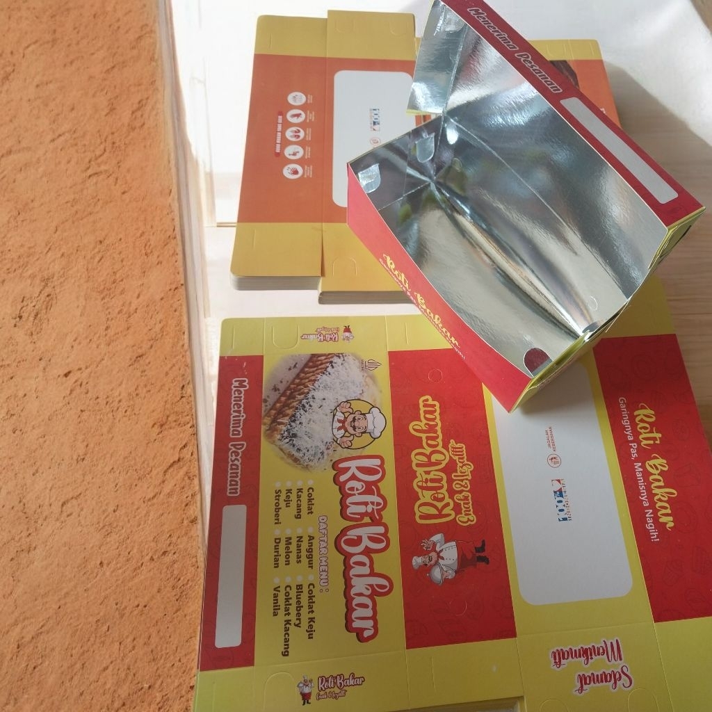 PROMO 75pics box roti bakar ifory foil 20X9X7// KOTAK ROTI BAKAR// BOX ROTI BAKAR MURAH