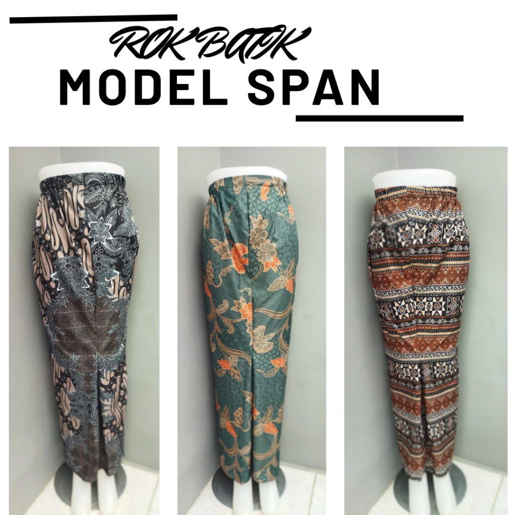 Rok Kondangan Pesta Cewek Remaja Modern Bawahan Kebaya Rok Instan Batik Wanita Katun Tebal Wiru Depa