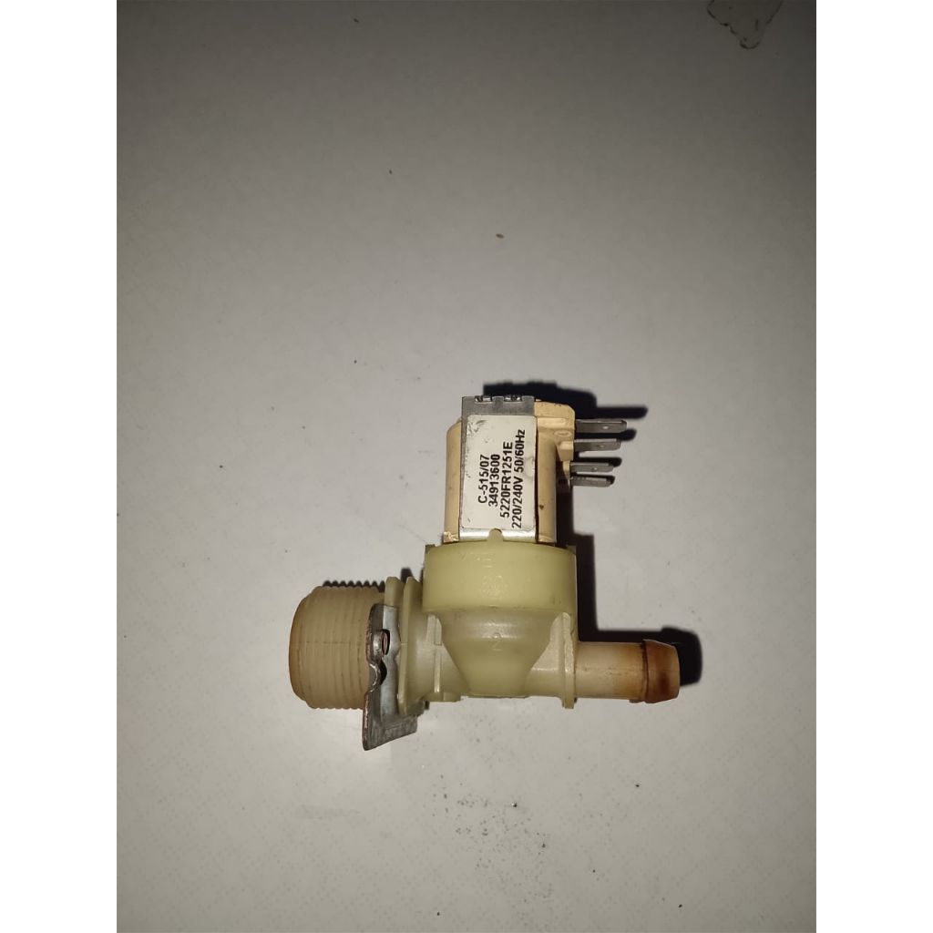 SELENOID,WATTER INLET,INLET VALVE C-515/07 34913600 5220FR1251E 220/240V 50/60Hz MESIN CUCI LG FRONT
