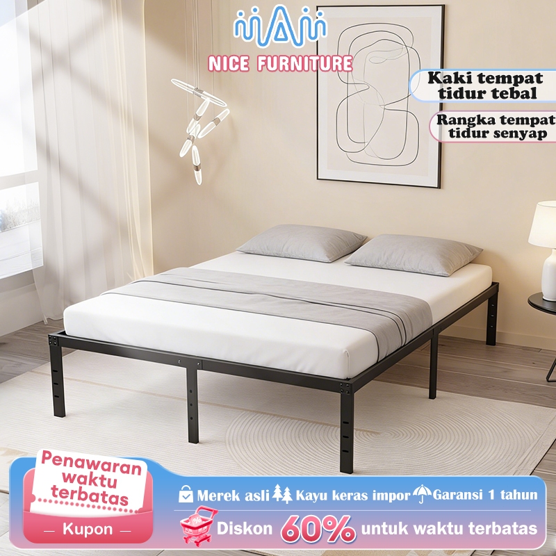 Dipan Tempat Tidu/Rangka tempat tidur / Rangka tempat tidur Yelena/rangka tempat tidur besi / Rangka