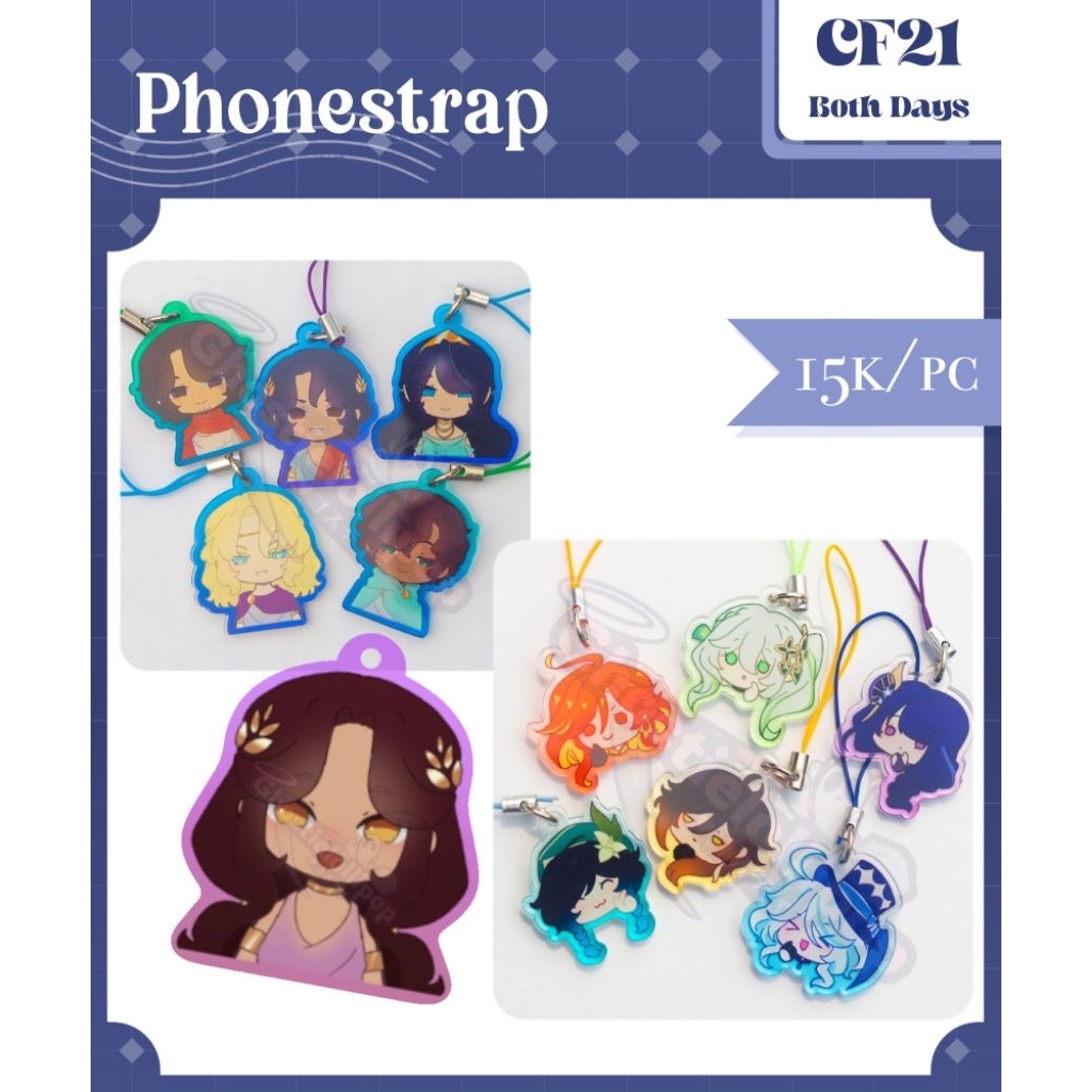 Genshin Impact Archons Greek Mythology Epic the Musical Patroclus Achilles Phonestrap