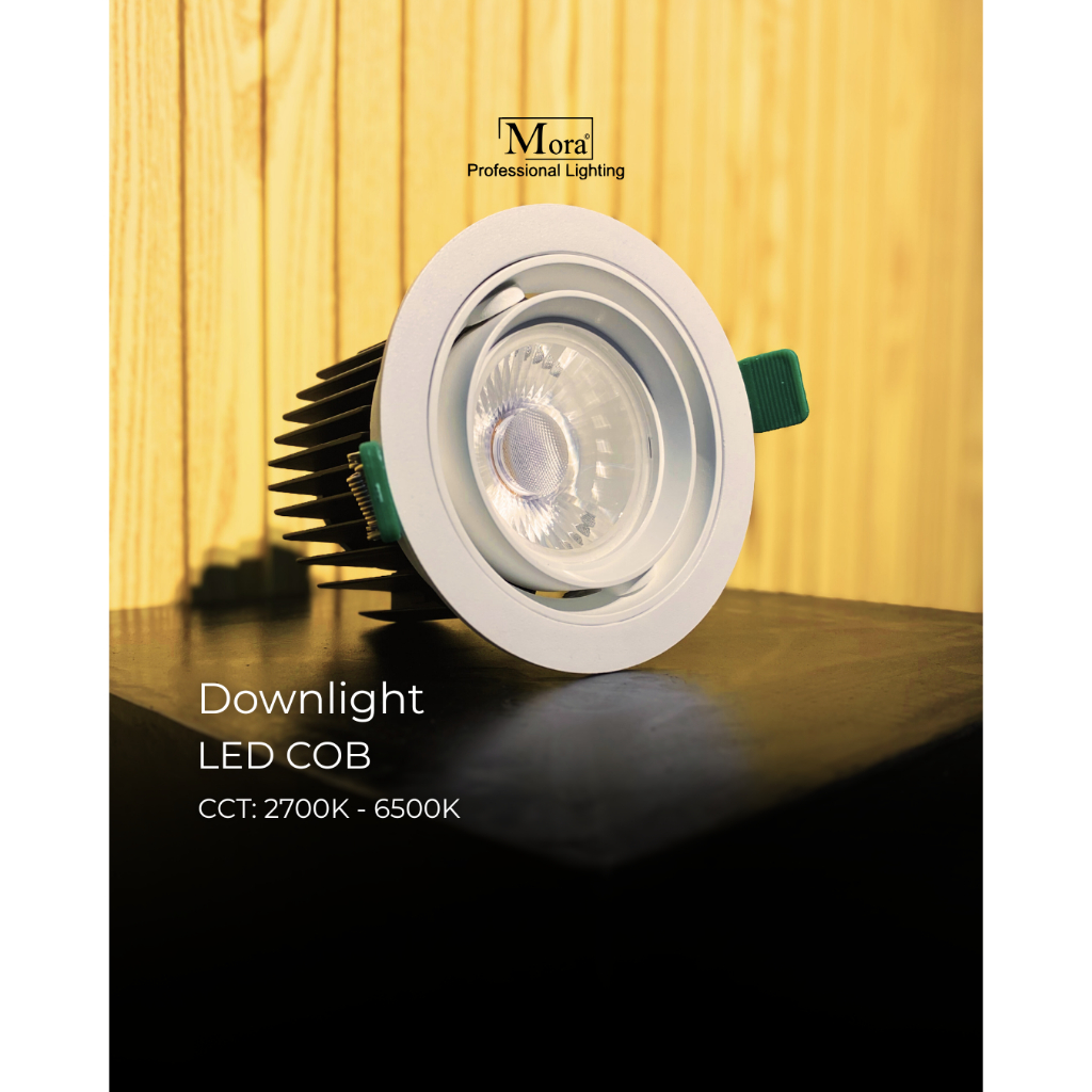 Mora Lampu Downlight LED COB 2700K-6500K