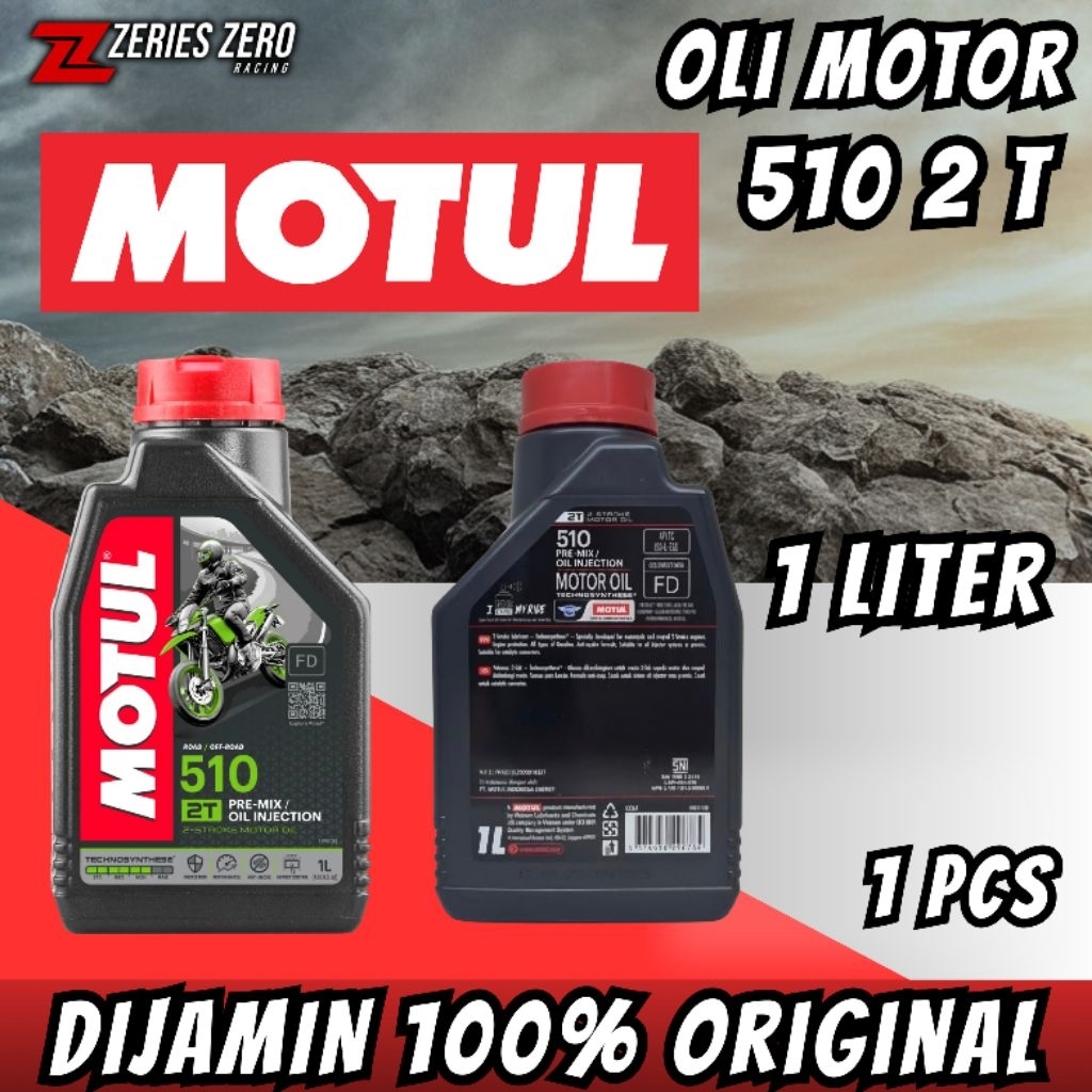 MOTUL 510 2T 1 Liter Oli Samping 4T / Oli Mesin Motor 2T
