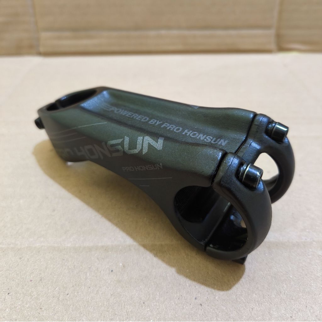 Stem Honsun 17 derajat 2 in 1 oversize 9 cm sepeda MTB XC 31.8 - 35mm