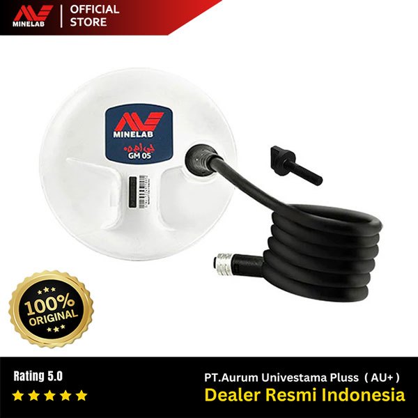 Minelab GM05 Search Coil Resmi untuk Gold Monster 1000 - Coil Gold Monster 5" - Coil GM05 Double-D