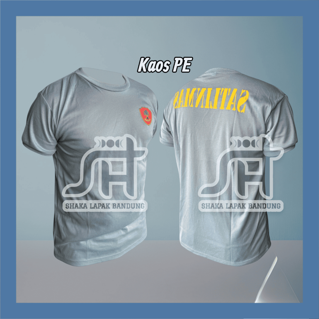 Kaos Satlinmas Security Terbaru Lengan Pendek Kerah Pendek