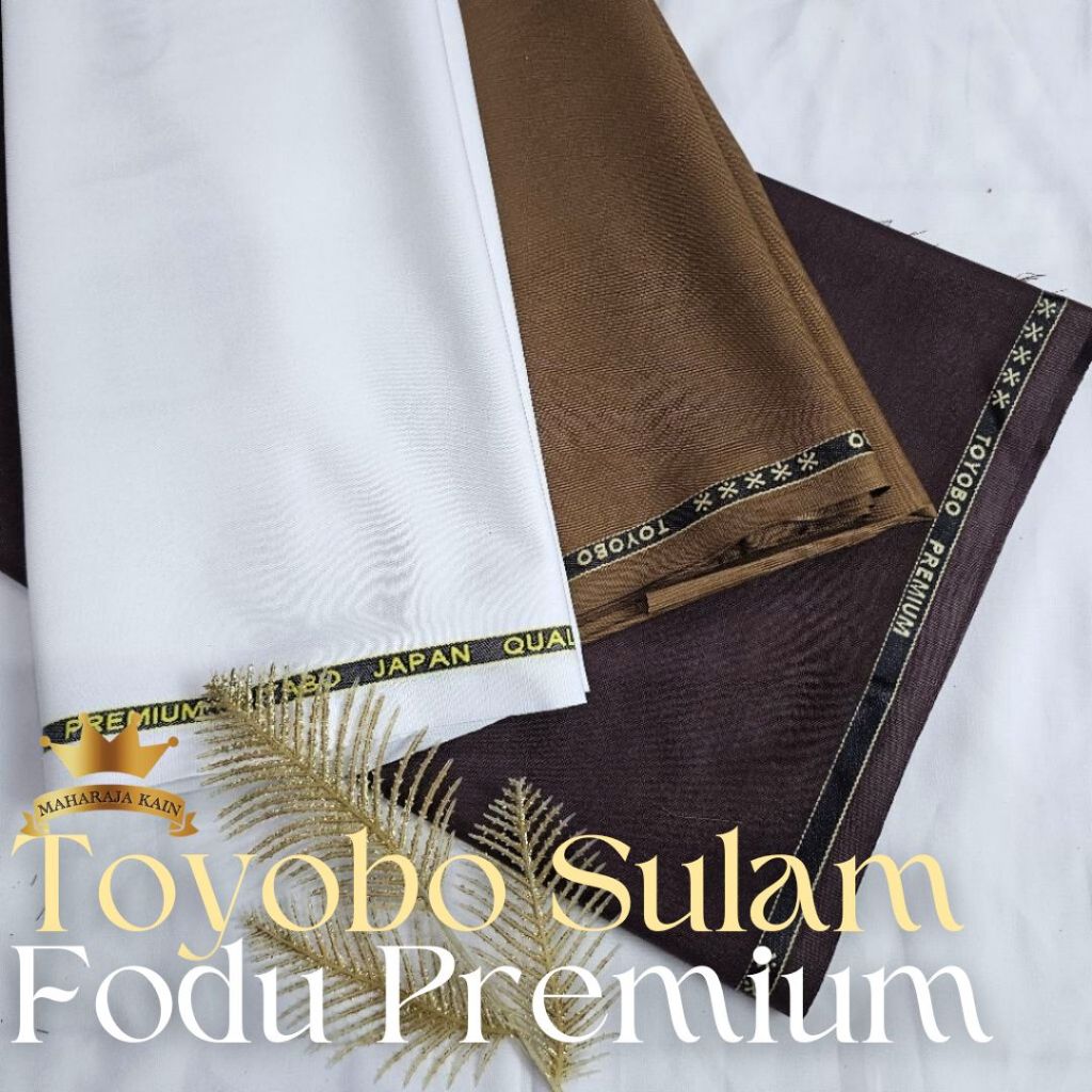 Kain Katun Toyobo Fodu Sulam Jepang Premium Grade A Mewah