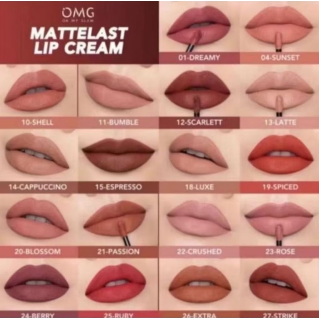 OMG LIP CREAM OH MY GLAM MATTE LIP CREAM