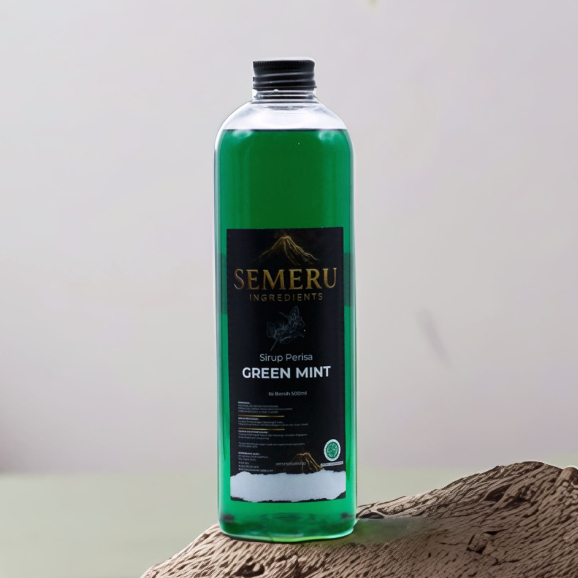 Semeru Sirup - Syrup Green Mint 500ml - Sirup Minuman Rasa Green mint