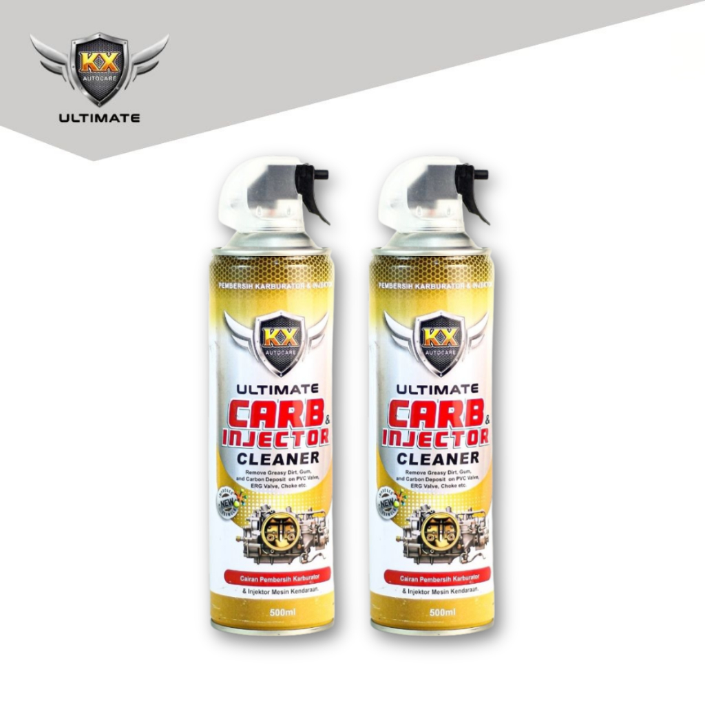 Twin Pack - KX Autocare Ultimate - Carb & Injector Cleaner Pembersih Karburator & Injektor 500ml