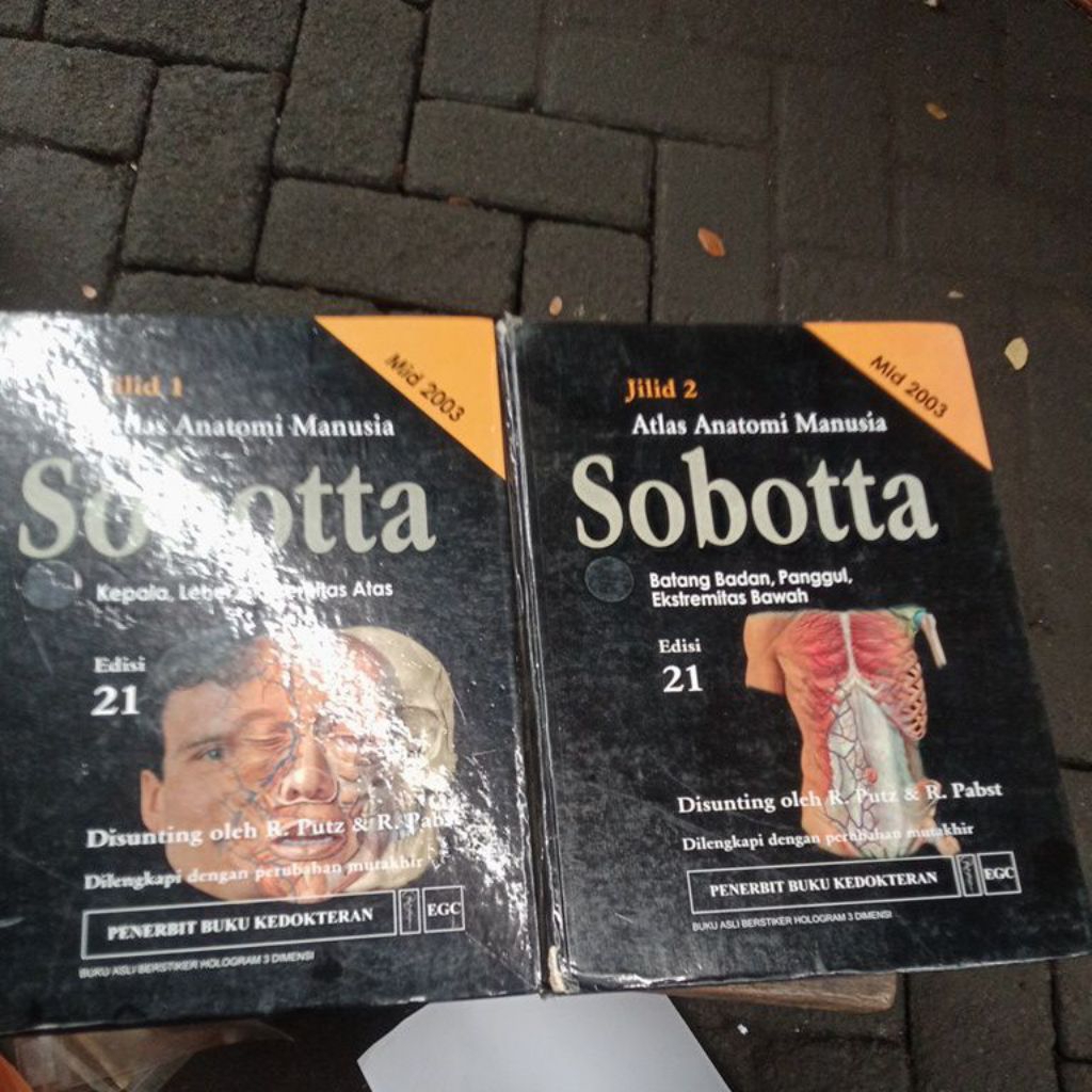 Atlas Anatomi Manusia Sobotta jilid 1 dan 2,Edisi 21