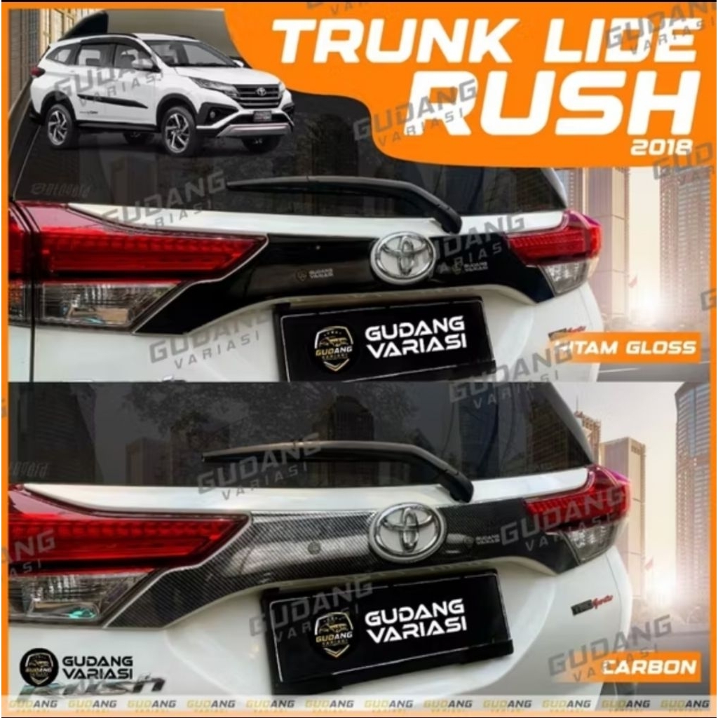 ALL NEW RUSH TERIOS 2018 2019 2020 2021 2022 2023 2024 2025 GR SPORT SPORTIVO PAKET TRUNKLID TRUNK L