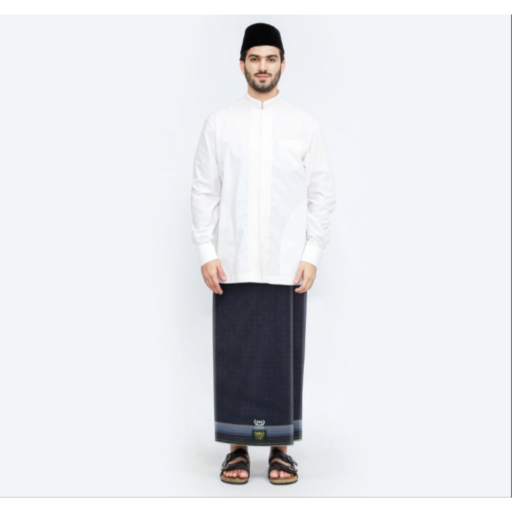 Sarung BHS Cosmo Gold Motif K26 PRC Abu-Abu