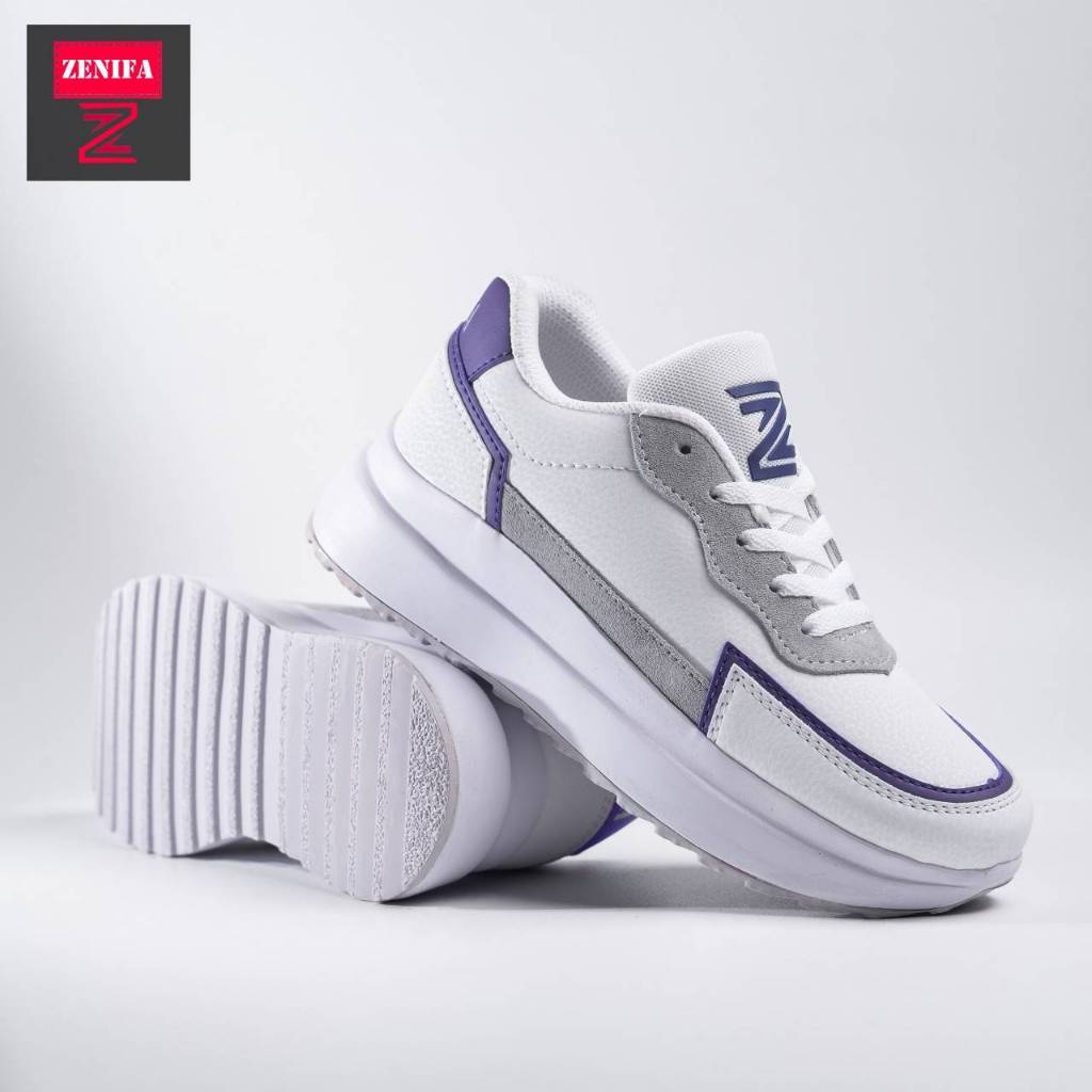 Sepatu Sneakers Wanita Putih Kerja Korea Kekinian Promo Sepatu Jalan jalan Ori Zenifa