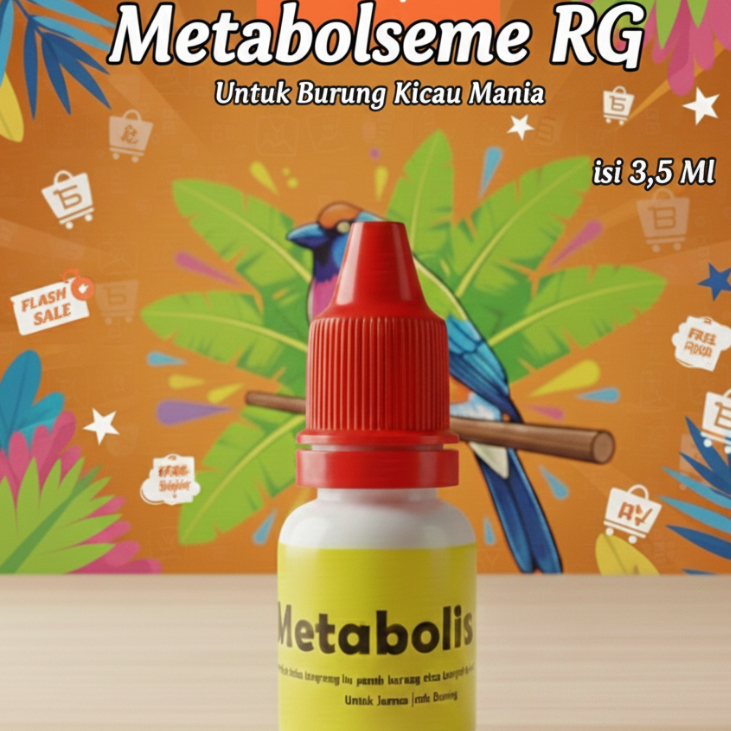 METABOLIS RG+ Pengacor Pleci Sogon Konin Murai Cucak Ijo Kacer Branjangan Kenari Cendet dll