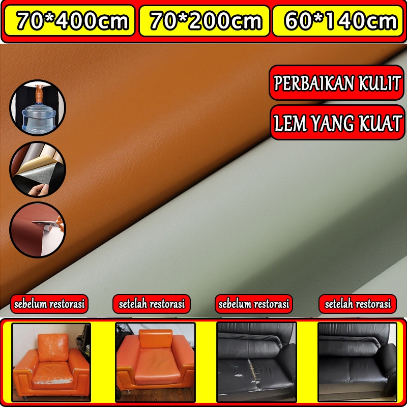 [upgrade] perbaikan kulit stiker sofa kulit berperekat stiker kursi kulit tas jok motor sticker kuli