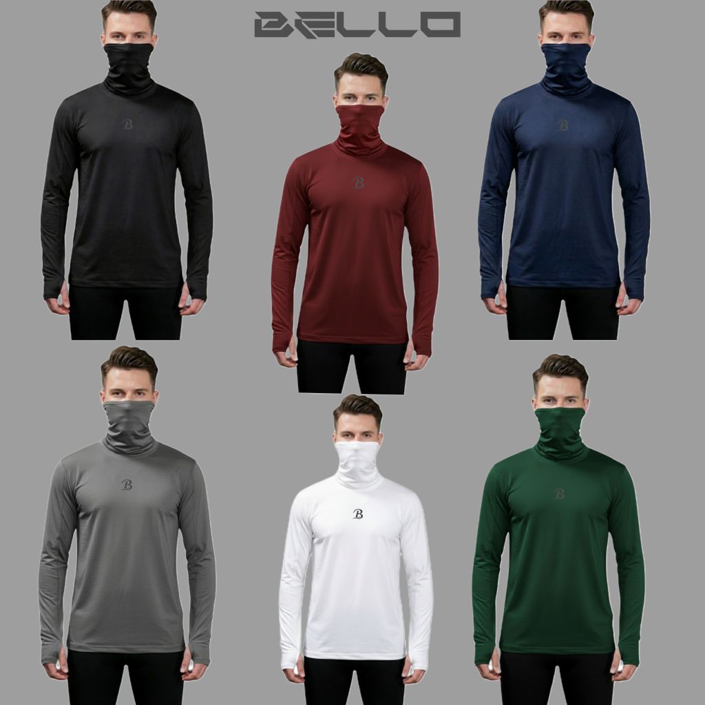 Baselayer pria / manset buff multifungsi/ baju olahraga / Baju mancing/ baju ketat/ baju renang