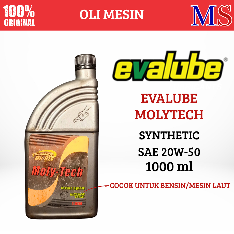 Oli Mesin Evalube Moltyect SAE 20W-50 API SJ/CF (1L)
