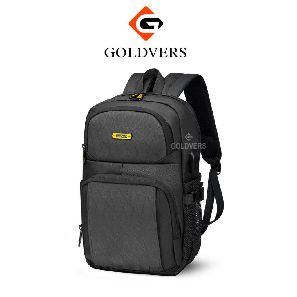 Goldvers - SVALE Tas Ransel Mini Unisex Goldvers USB Port Stylish Backpack Daypack Tas Pria Wanita