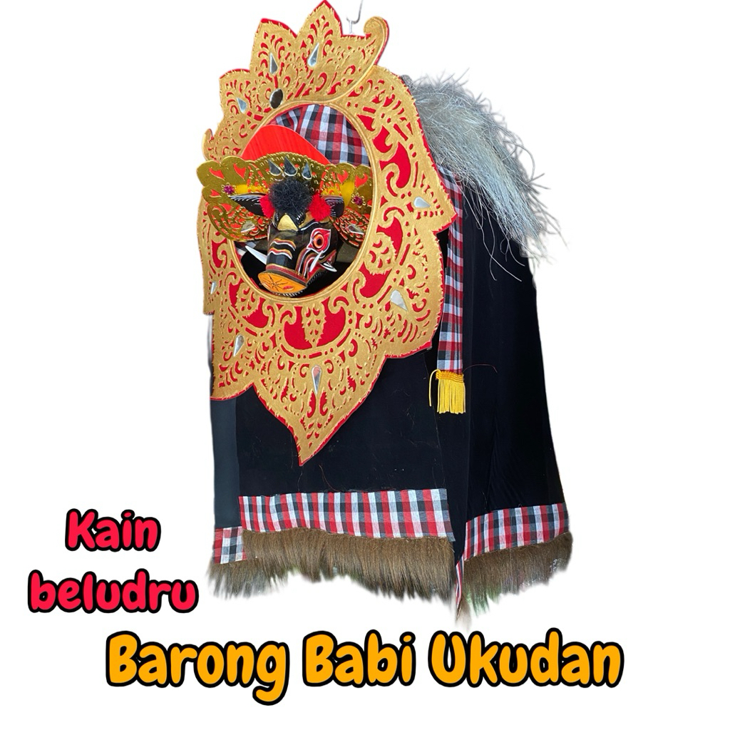 Barong Babi Anak - anak Ukudan Kain Beludru Premium QUALITY - Barong Premium - Barong Kucit - Barong