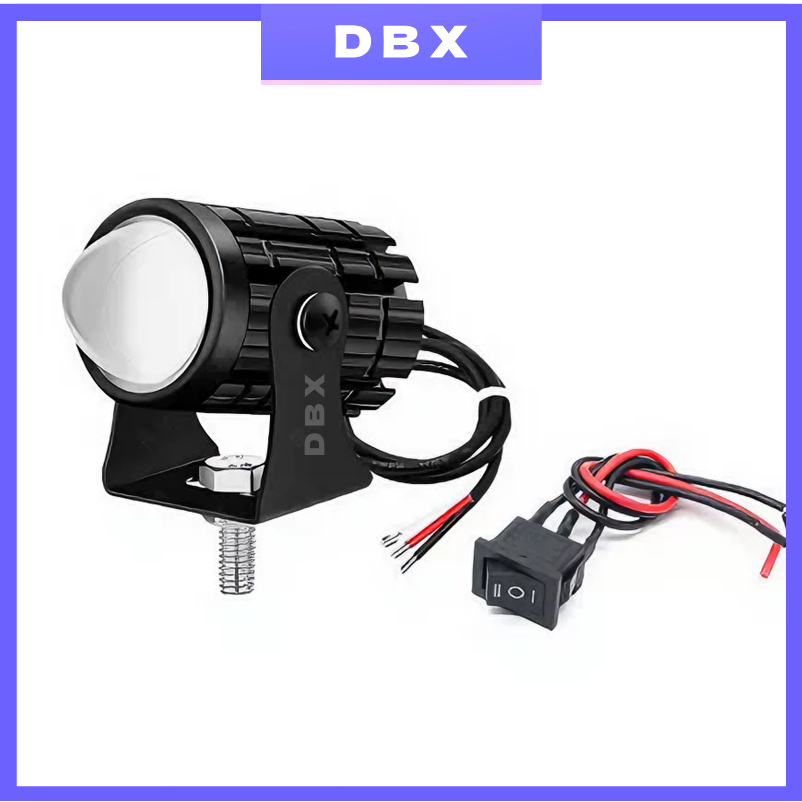 Lampu Tembak Laser 12~80Volt Led Mini 2 Warna - Lampu Tembak Sorot Foglamp Mini D2