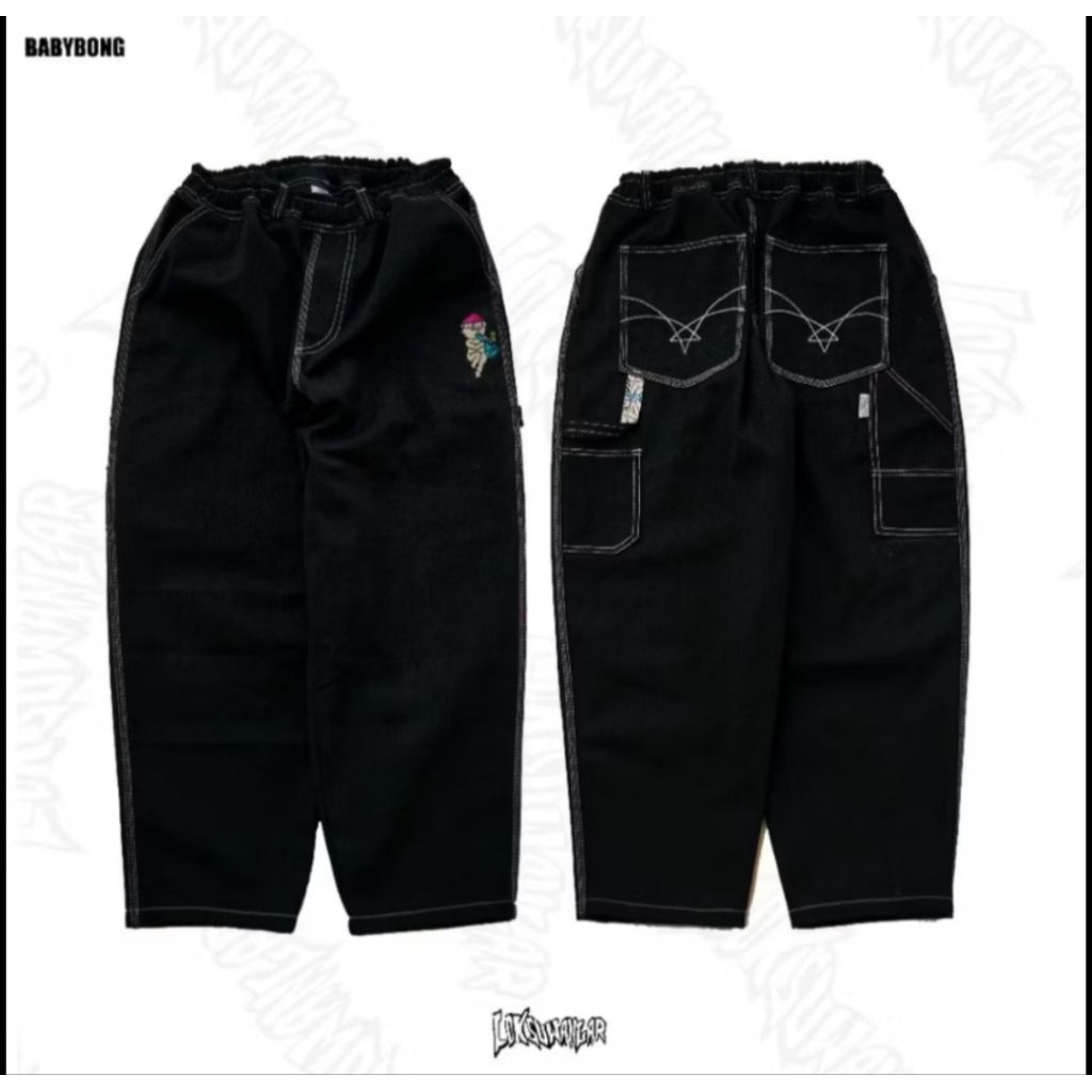 Baggy Pants Babybong -black carpenter