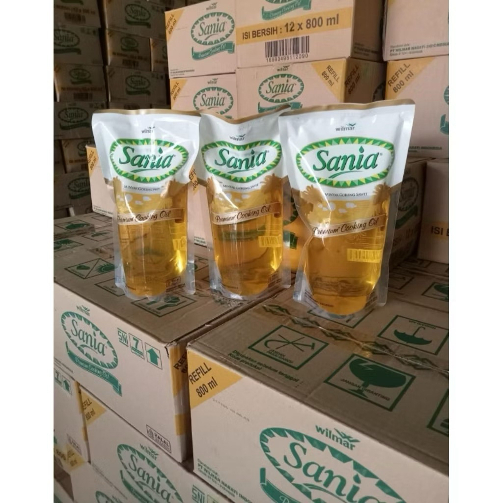Minyak Goreng Sania 1 Karton isi 12 Pcs 1000ml / Minyak Goreng Bening