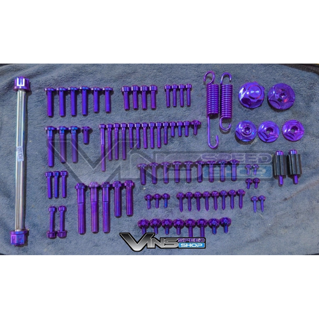 Paket Baut Titanium GR5 PCX 160 ABS CBS – Full Set Baut Variasi Motor Stylish & Presisi