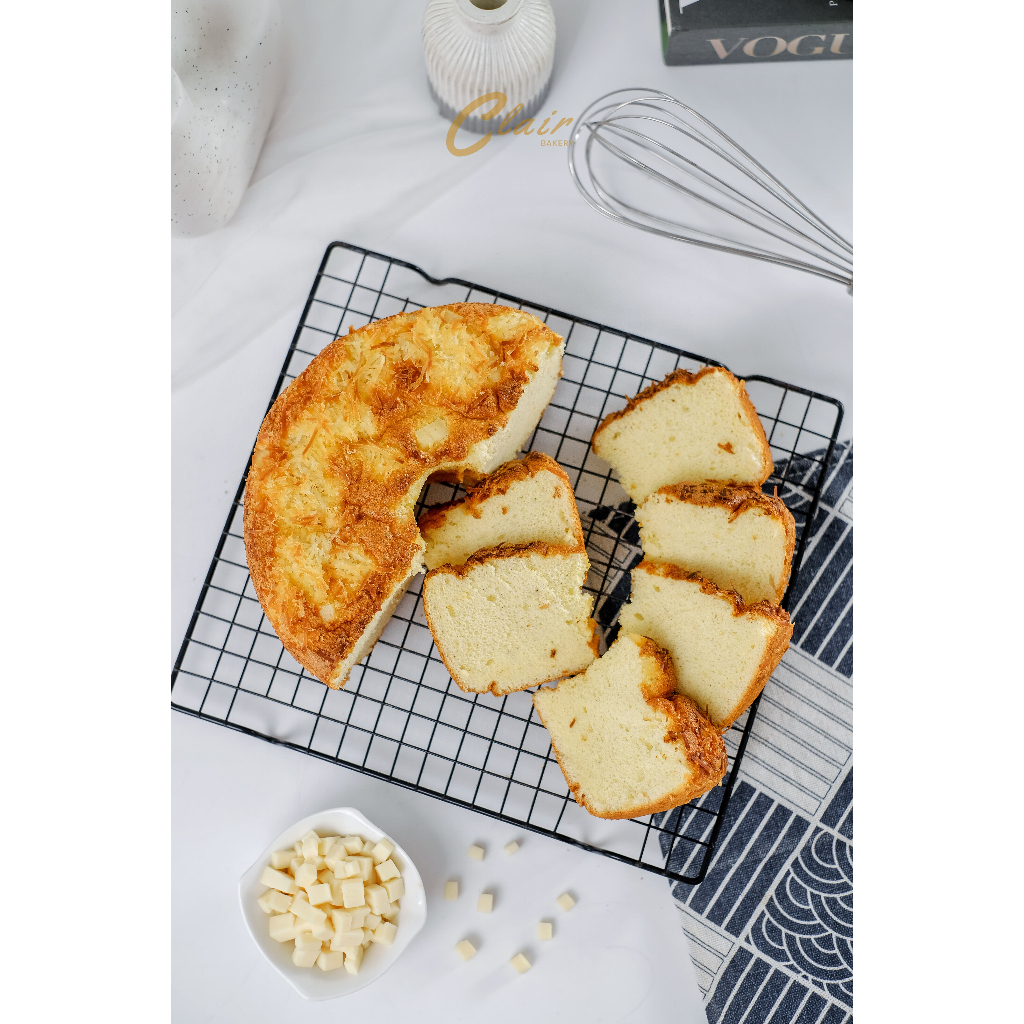 Cheese Chiffon Cake / Keju Chiffon Cake – Premium , Lembut, Wangi, Fresh Oven | Clair Bakery Bandung