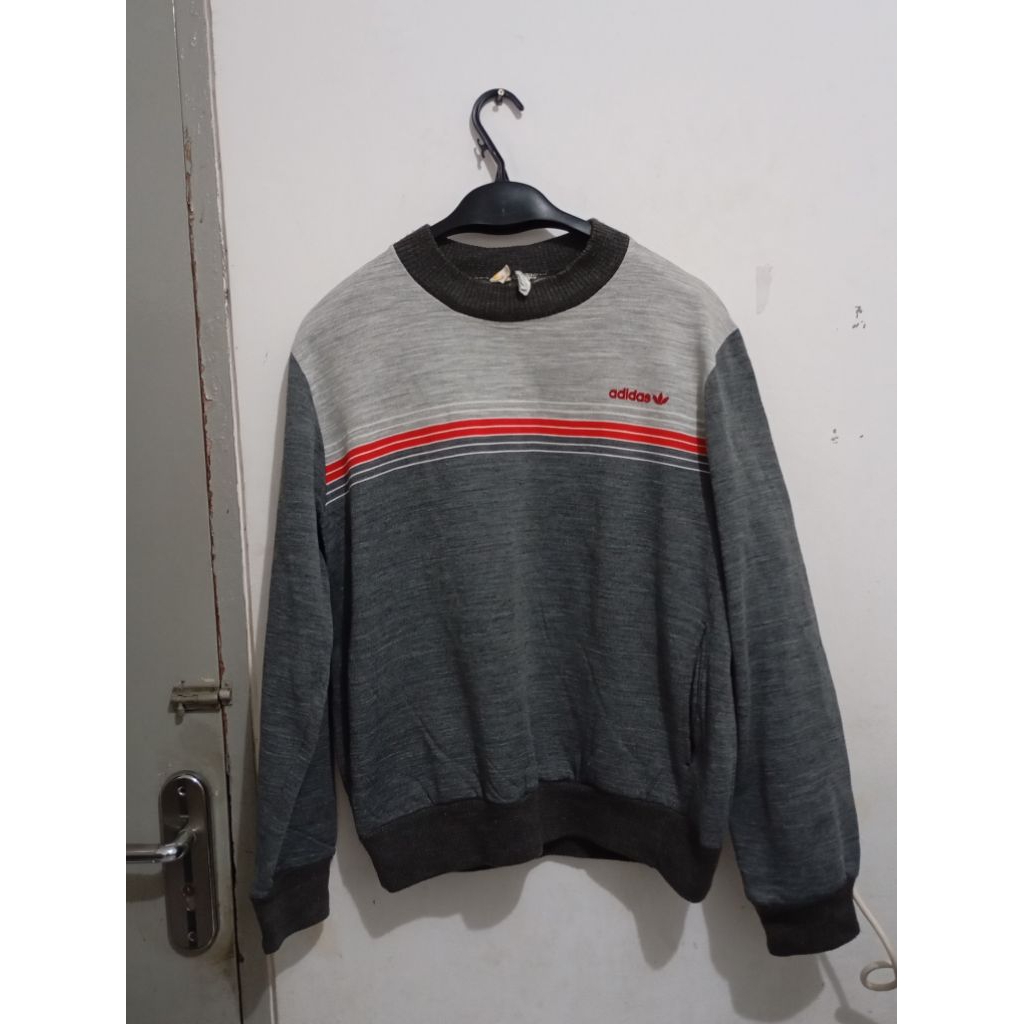 Adidas sweatshirt vintage ventex made in france 70s 80s VERY RARE