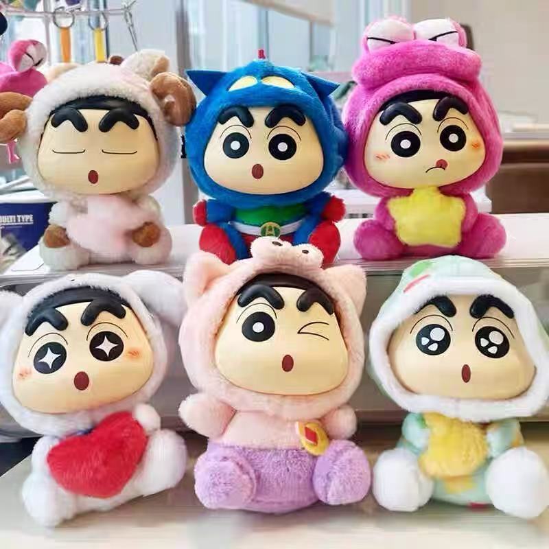 Dynamic Creativity Crayon Shin Chan Fantasy Series Plush Vinyl Blind Box Stuffed Doll S Handmade Cute Doll Gift