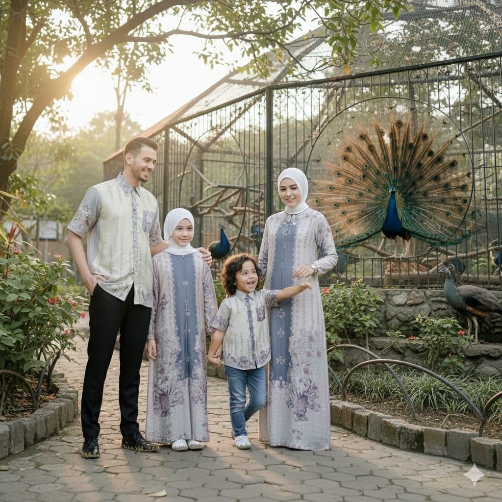 kapelan keluarga elegan| baju lebaran 2026 terbaru| Gamis seragam keluarga kekinian