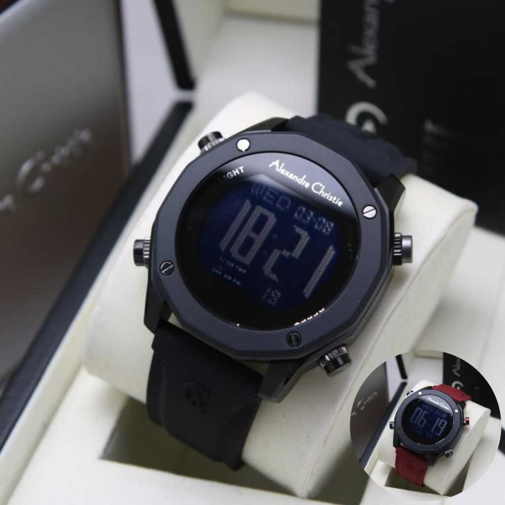 Jam Tangan Pria Alexandre Christie AC 9372 / AC 9377 Digital Original
