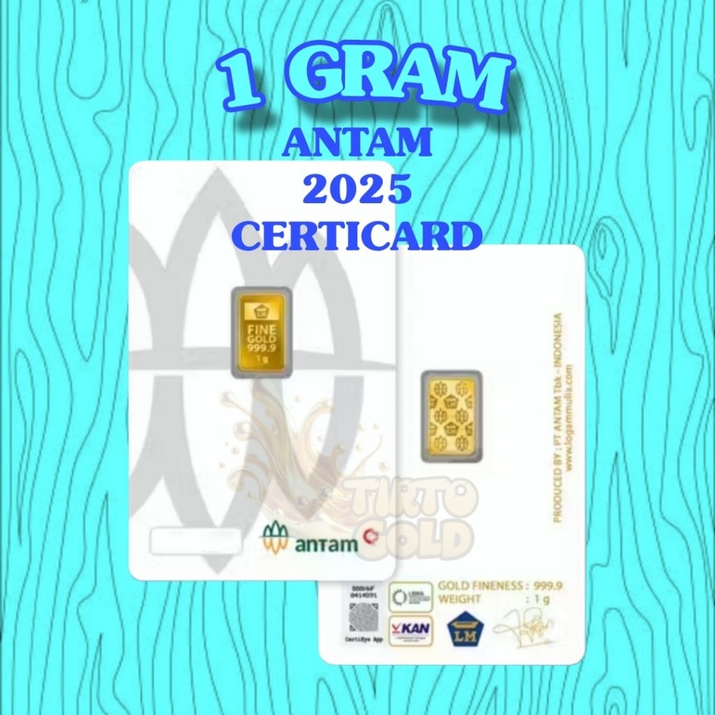 Logam Mulia Emas Antam1 gram 1 gr