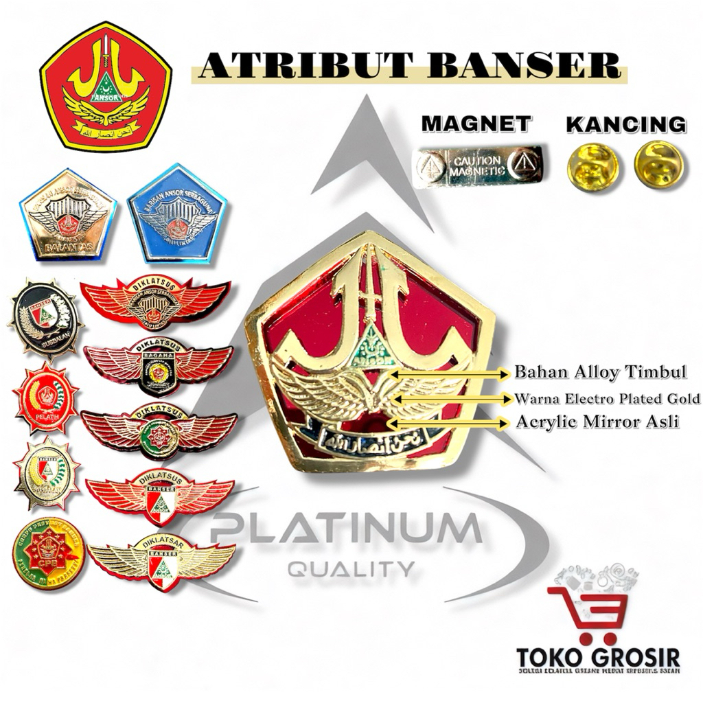 ATRIBUT BANSER | PROVOST | EMBLEM BANSER | PIN PCB | SABALAN | BALANTAS | BAGANA | DIKLATSUS | DIKLA