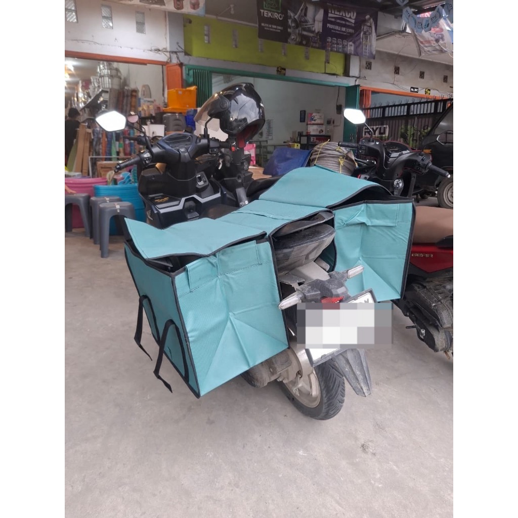 Tas Kurir / Obrok Motor Bahan Kain Kuat Tebal Ukuran Medium
