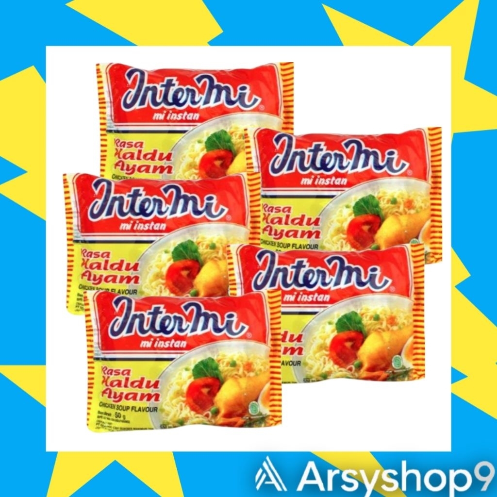 Mie Instan Intermie Kaldu Ayam Isi 5 Pcs