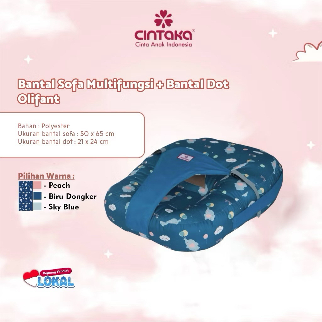 CINTAKA SOFA MULTIFUNGSI + BANTAL DOT | SNI | SOFA BAYI