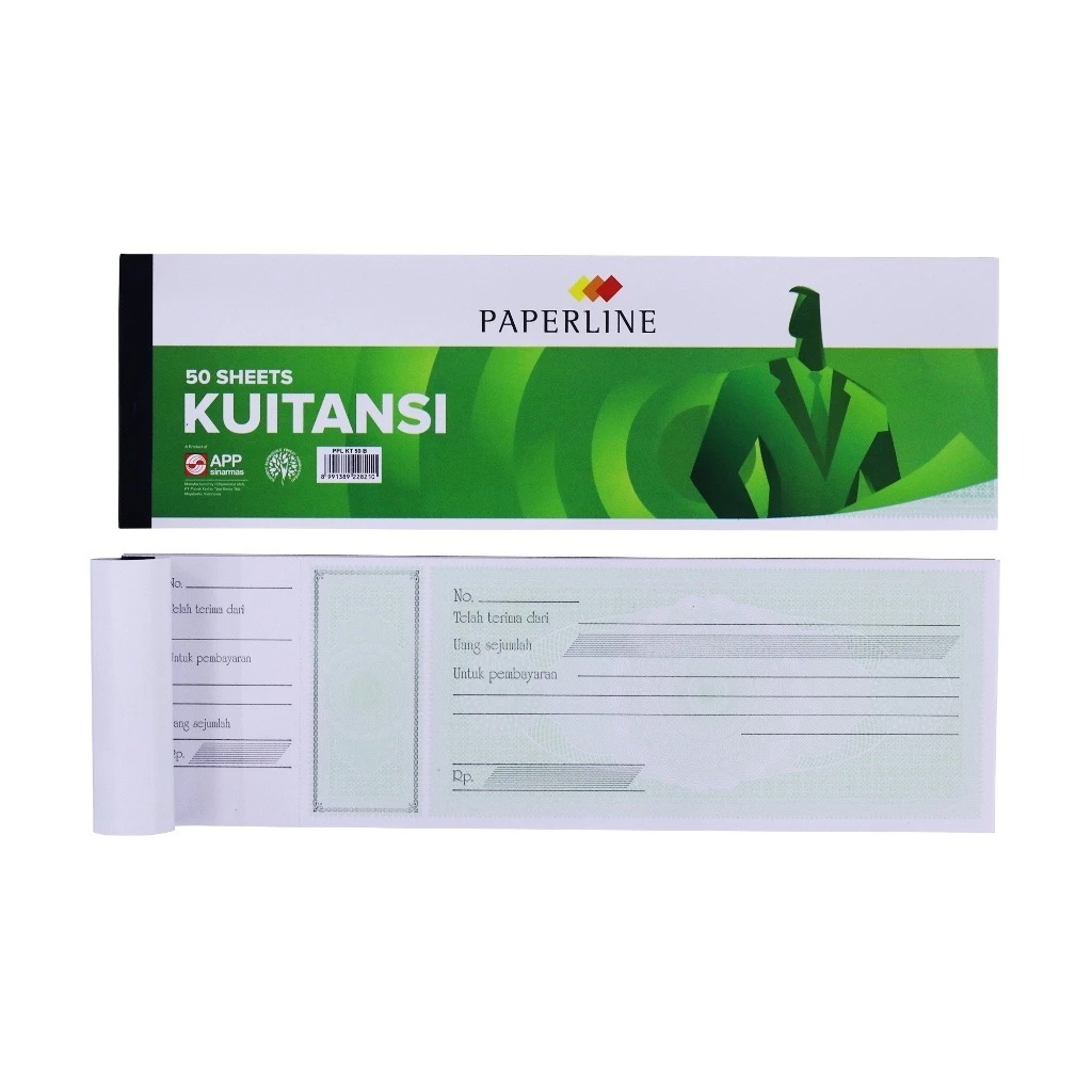 BUKU KWITANSI PAPERLINE KUITANSI KECIL SEDANG BESAR KWITANSI PEMBAYARAN - 1 PAK ISI 10 PCS
