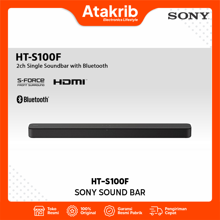 SONY SOUNDBAR HT-S100F