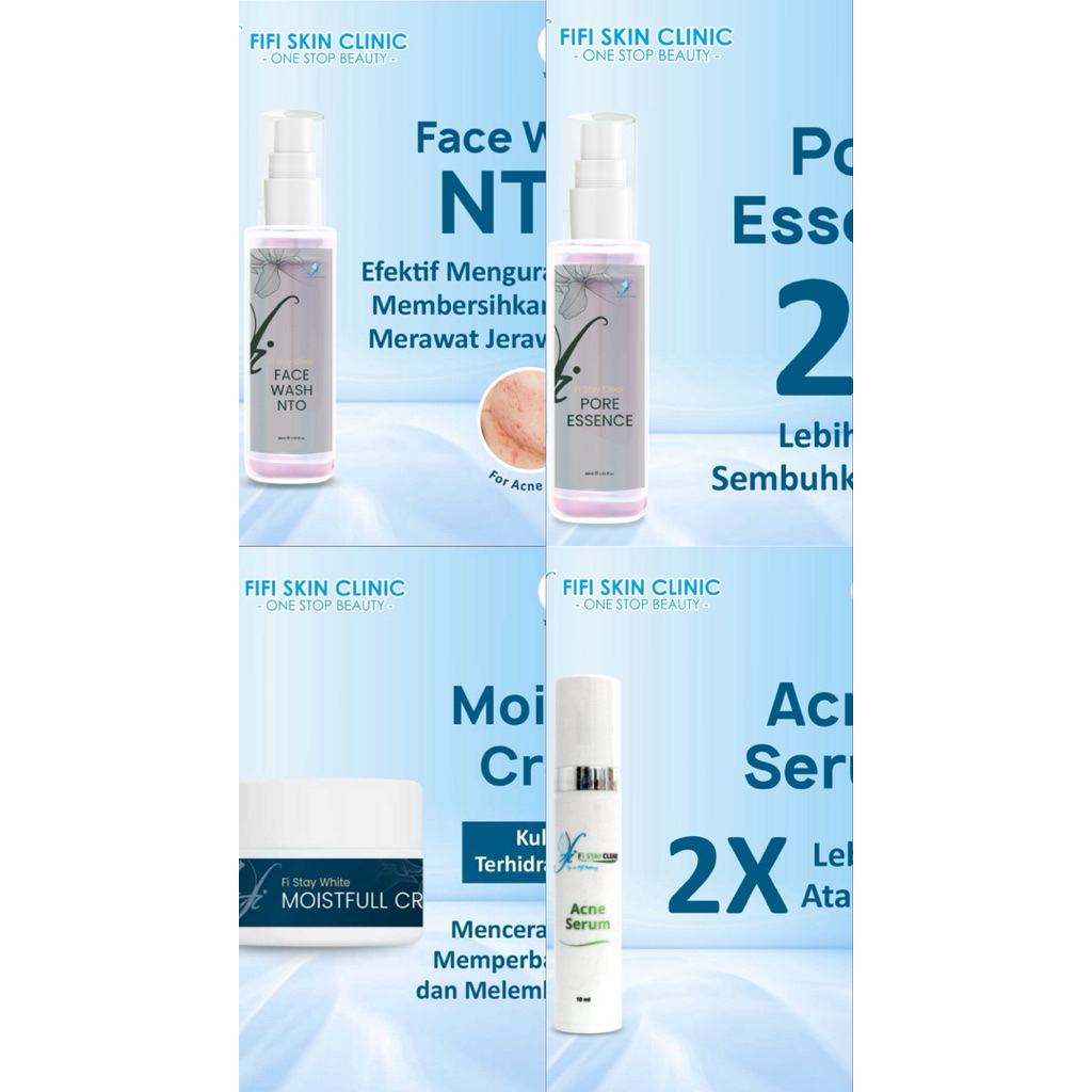 PRELOVED PAKET ACNE dr Fifi Festiany Fifi Skin Clinic / untuk Wajah Berjerawat Kusam