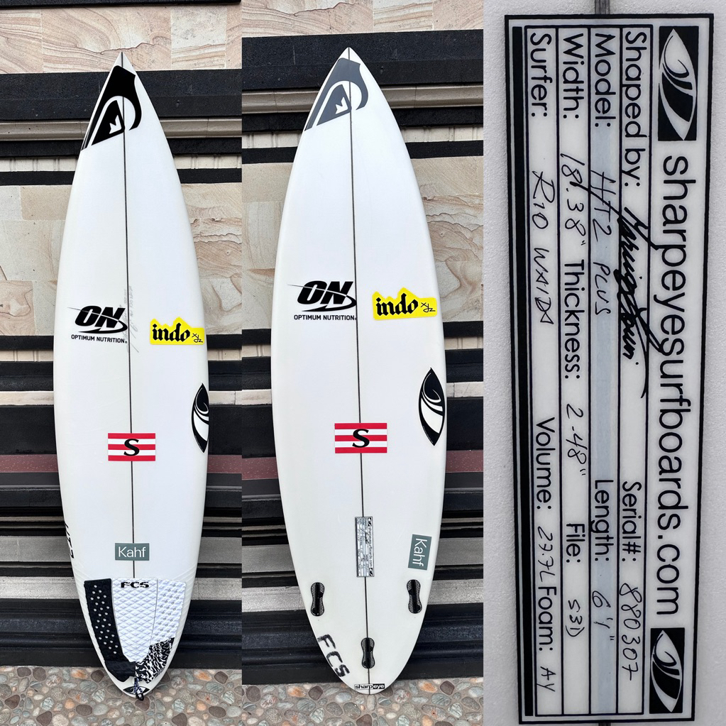 papan surfing Sharp Eye HT2  X Rio waida condisi bekas masih seperti baru