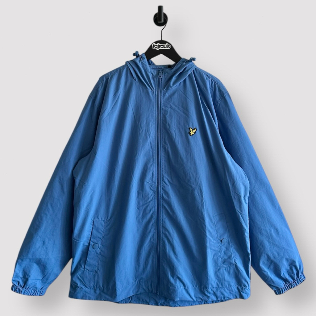 Lyle and Scott Jacket Zip Through Hooded Blue